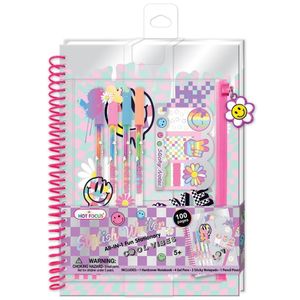 Hot Focus مجموعة أدوات مكتبية أنيقة وممتعة 4 في 1 بتصميمات الأشكال اللطيفة - 258CV