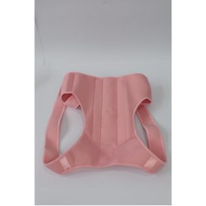 (Pink)ic Shoulder Posture Corrector Belt Men Women Orthopedic Medical Spine Lumbar Lower Back Support Wrap Belt DON