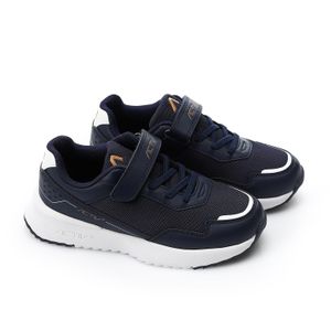 Activ Velcro Strap Athletic Sneakers - Orange & Dark Blue