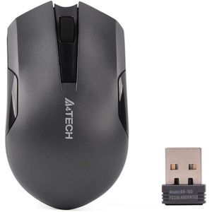 A4tech ماوس لاسلكي صامت G3-200NS - نطاق 10:15 متر - اسود