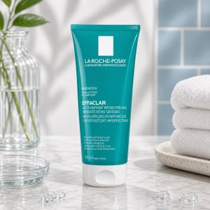 La Roche Posay Peeling Gel Exfoliator 200ML - Gentle Facial Exfoliating Gel - Removes Dead Skin Cells and Impurities - Smooth Skin Refining Formula - Brightening and Texture Improving Gel for Clear Soft Skin