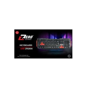 ZERO Multimedia USB Keyboard - Model ZR-2806 Black