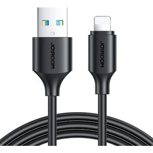 JOYROOM كابل بيانات شحن سريع USB-A إلى Lightning 3A 1م - أسود
