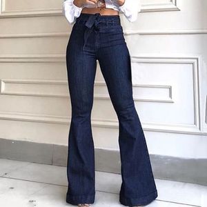Fashion (Vintage Blue)Flare Jeans Low Waist Loose Comfortable