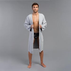 Decathlon روب استحمام قطني لحمام السباحة للجنسين