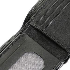 Wallet Natural Leather For Men Black 01