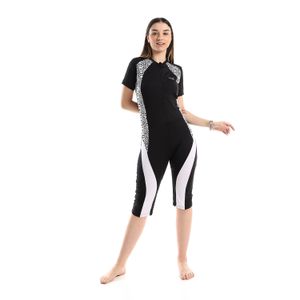 Diadora Full Zip One Piece Women Swim Suit Black Best Price