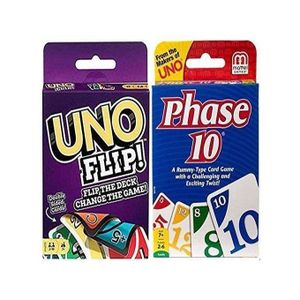 لعبة Phase 10 و Flip باكت ملونة