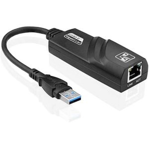 محول ايثرنت USB 3.0 الى 10 &&& 100 1000، شبكة محلية LAN، ار جيه 45 سلكي متوافق مع نينتندو سويتش ووي يو وماك بوك وكروم وويندوز10 و8.1 وMac OS وسيرفس برو، لون اسود