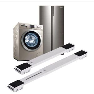 Furniture Dolly Mobile Roller, Extendable Appliance Rollers Mobile Washing Machine Base, Fridge Stand Moving Cart for Washing Machines, Refrigerators, Dryers, Dishwashers, White