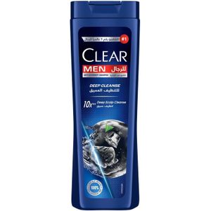 Clear شامبو مضاد للقشرة للرجال للتنظيف العميق، يوفر تنظيفًا عميقًا لفروة الرأس 10 مرات أكثر بفضل تركيبة فائقة الأداء من كلير، 180 ملليلتر