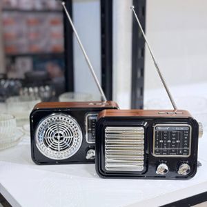 راديو بلوتوث RX-388 – استقبال FM AM SW – تشغيل الموسيقى من USB وTF – هوائي قوي 360 – بطارية قابلة للشحن