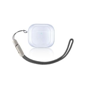 جراب شفاف لسماعات AirPods من الجيل الرابع، متوافق مع AirPods الجيل الرابع (2024)، غطاء حماية من السقوط مع حبل تعليق، يقلل الاصفرار، يدعم الشحن اللاسلكي، مقاوم للصدمات، حماية كاملة