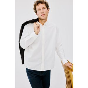 Defacto Relax Fit Button Collar Cotton Long Sleeve Shirt