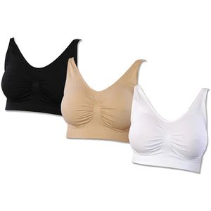 Generic Bra For Women ( 3 Pcs Soft Bra ) Sport Top Push Up Underwear @ Best  Price Online