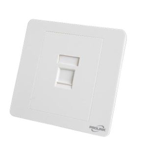 PROLINK PL-FP1-UK 1 Port UK type Faceplate W/Shutter & Station 1 ID 86*86