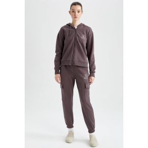 Defacto Woman Standart Fit Trousers - Purple