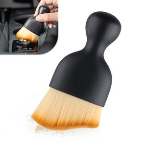 Ultra Soft Premium Car Interior Detailing Brush  High-Density Auto Duster & Sweeping Tool - Durable Scratch-Free Cleaning Brush for Dashboard, Air Vents, & Leather Seats (Elegant Brown Design, 1-Piece) - Manual Automotive Care & Maintenance Asset Management Template