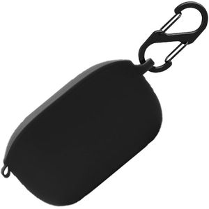 غطاء سيليكون لحافظة JBL Wave100 TWS، غطاء واقي شديد التحمل وغطاء واق للحافظة لجهاز JBL Wave 100TWS مع سلسلة مفاتيح (أسود)