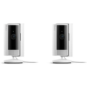 ring 2 of "Indoor Camera (2nd Gen) " Plug-in indoor Security Camera - 1080p HD Video, Privacy Cover, Wifi, DIY alternative to a CCTV system - Pack of 2 Cameras