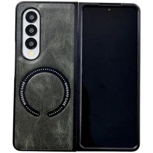 جراب جلدي أنيق من تين تك، جراب متوافق مع هاتف Samsung Galaxy Z Fold5، جراب ناعم يوفر حماية شاملة، ناعم، خفيف، متين، مقاوم للصدمات والخدوش (رمادي)