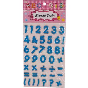 3A  Educational English Numbers Plastic Poster for Kids - Turquoise 21915-3 - -5120-Turquoise13