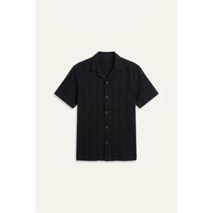 Defacto Regular Fit Apache Neck Cotton Short Sleeve Shirt