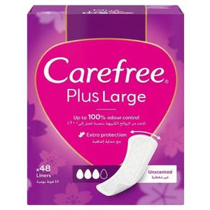 Carefree  Plus Large Unscented 48 Liners