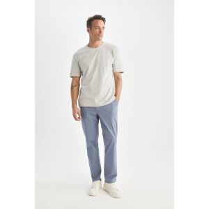 Defacto Man Slim Jean Cut Trousers - Dull Blue