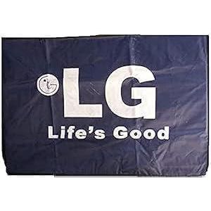 LG 1.5 HP multi-colored leather cover for air conditioners, unaffected by sun and water, protects the outdoor unit from dust.