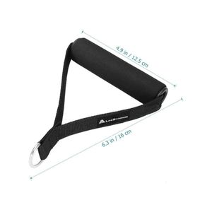 قطعتان من مقابض تمارين الكابلات، ملحقات جهاز الكابلات، مقابض أحزمة المقاومة، مقابض حزام المقاومة، مقبض على شكل حرف V، ملحق لتمارين اليوغا، تمارين في صالة الألعاب الرياضية