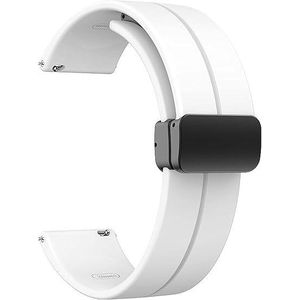 حزام سيليكون 22 مم بقفل مغناطيسي قابل للطي لساعات Huawei Watch GT2 46 مم / Huawei Watch GT2 Pro / Huawei Watch GT2e / GT 2 46 مم / GT 2 Pro / GT 2e