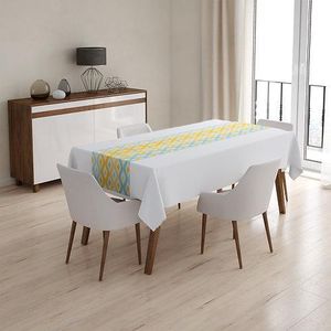 Cartela مفرش طاولة، لون فيروزي