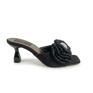 vbranda Elegant heeled mule designed with a sophisticated and feminine touch S-7-BLACK