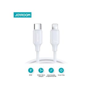 JOYROOM كابل جويروم S-CL020A9 شحن سريع ونقل بيانات Type-C إلى Lightning بتقنية PD بقوة 30 وات (1 متر) - أبيض
