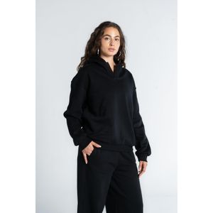 OUTDATED V Neck Hoodie - Black