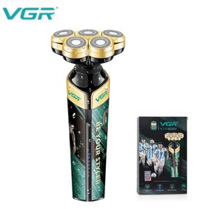 VGR ماكينة تنعيم اللحية في جي ار قابلة للشحن للاستعمال الرطب والجاف، اسود - V- 330