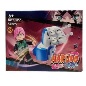 Character building block set with base and weapon – 52 pieces – for children 6+ years old