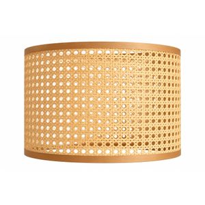 Natural Cane Rattan Lampshade, Woven Round Decorative Lamp Shade, 40 cm Diameter × 20 cm Height – From Mishkah Light