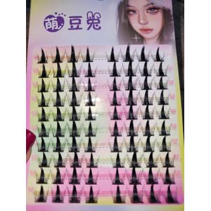 Manga Anime Cluster Lashes Set - A-Shape Fairy Spikes Segmented False Eyelashes, Natural Wispy Individual Lashes Pack
