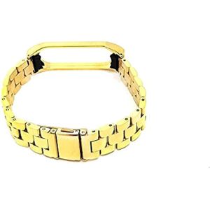 سوار معدني لساعات شاومي 3 و شاومي 4 بلون ذهبي