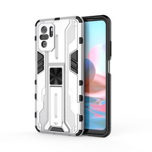 For Xiaomi Redmi Note 10 4G / Redmi Note 10S Super Sonic Case Anti Protection-Silver - Silver