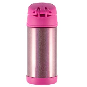 Thermos Funtainer Vacuum Insulated Straw Bottle, 355 ml - Pink