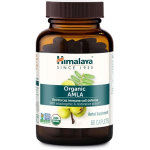 Himalaya Organic Amla Caplets 60 Caplets 60 Servings - Advanced Immune, Antioxidant & Superfruit Support Matrix - USDA Organic & Gluten-Free