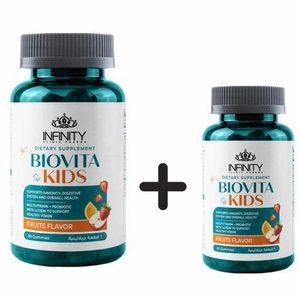 Infinity BIOVITA KIDS MULTIVITAMIN FRUITS (60GUMS+30GUMS)(O