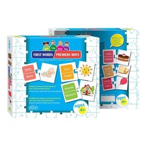 Nilco نيلكو - بطاقات تعليمية الكلمات الأولى (الإنجليزية والفرنسية) 60 بطاقة