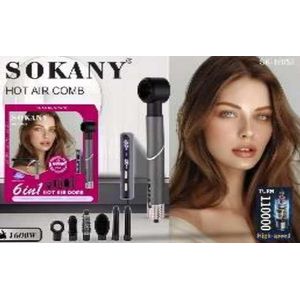 Sokany  Hair Dryer Brush & Volumizer Hair Curler Straightener Salon Hair Styling Tools SK-15052