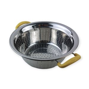 Stainless Steel Strainer With A Plastic Handle - 24 cm.
