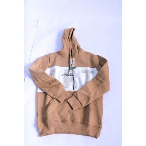 Activ cotton long sleeves hoodie printed activ with pockets ACTIV<br />
-brown-L