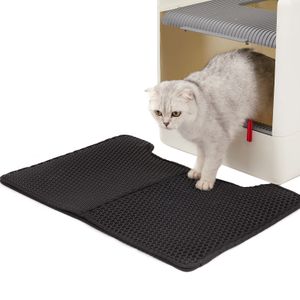 Cat Litter Tray Mat Waterproof EVA Double Layer Cat Self Cleaning Sandbox  Pad Non Slip Pet